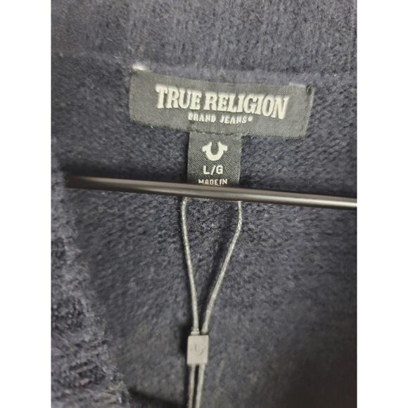 NWT True Religion Cropped Sweater - Large - Picture 9 of 9